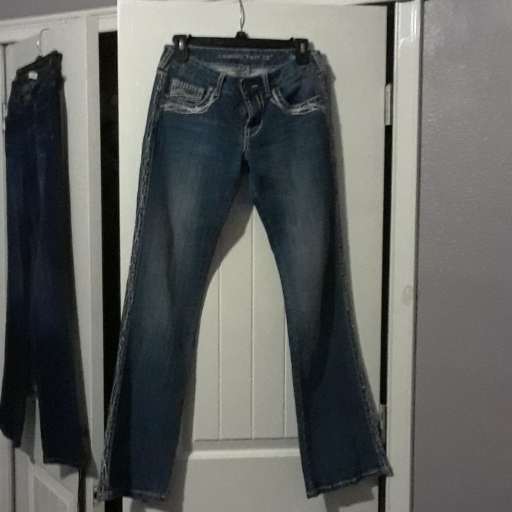 Cowgirl Tuff sparkle embellished jeans